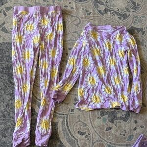 Little Sleepies Purple and Yellow Sun Pajama Set